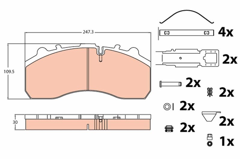 TRW GDB5067 Brake Pad Set, disc brake