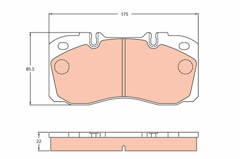 TRW GDB5068 Brake Pad Set, disc brake
