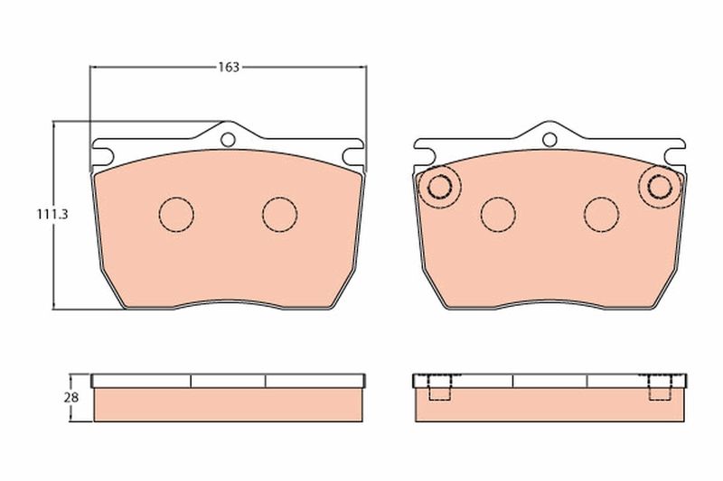 TRW GDB5077 Brake Pad Set, disc brake