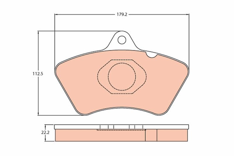 TRW GDB5080 Brake Pad Set, disc brake