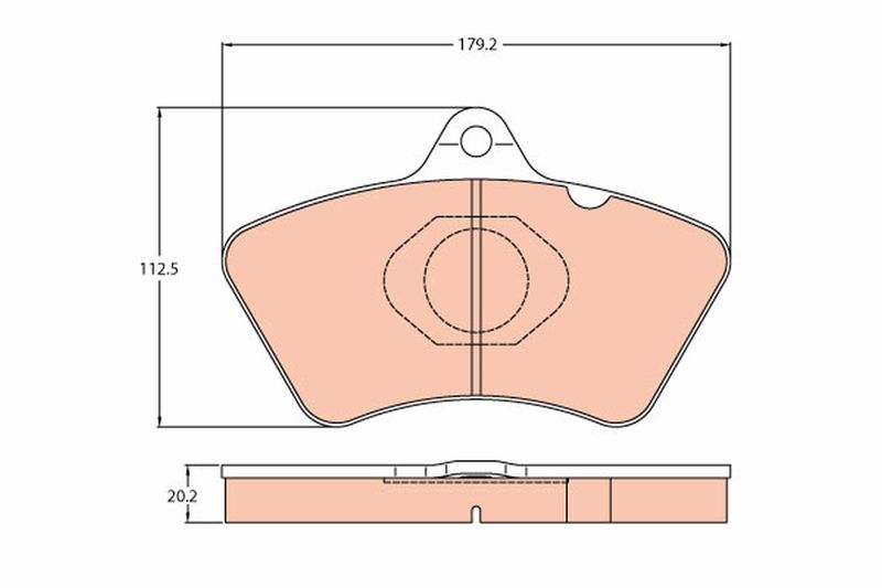 TRW GDB5081 Brake Pad Set, disc brake