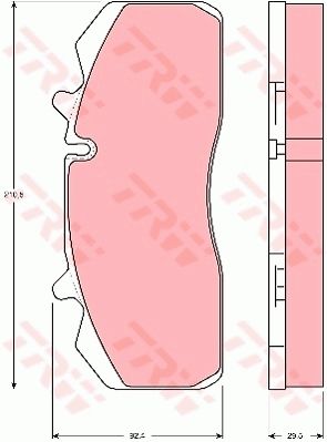 TRW GDB5083 Brake Pad Set, disc brake