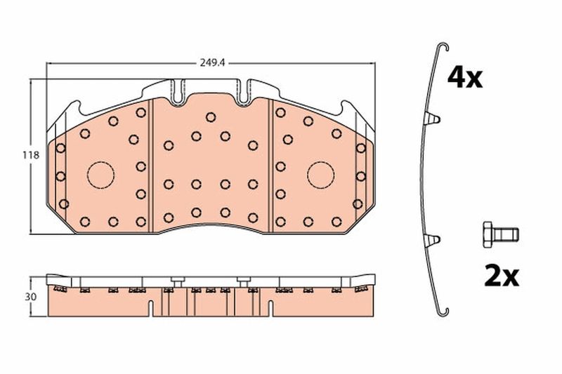 TRW GDB5086 Brake Pad Set, disc brake
