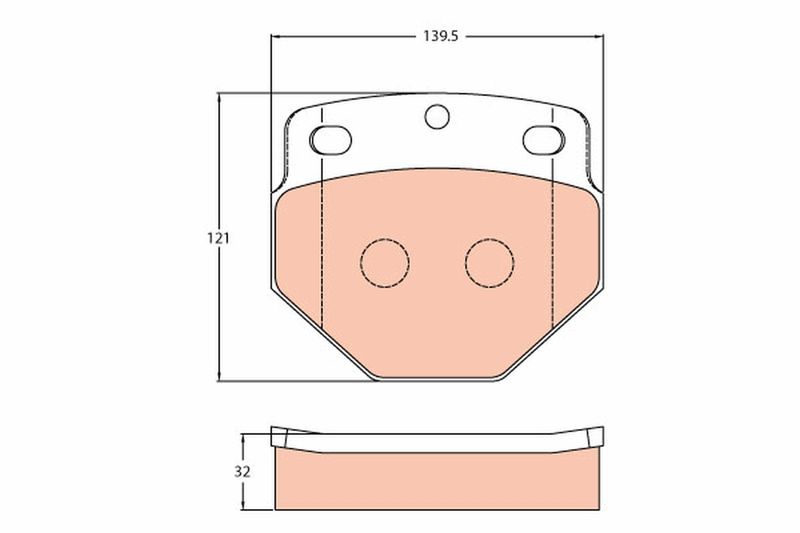 TRW GDB5087 Brake Pad Set, disc brake