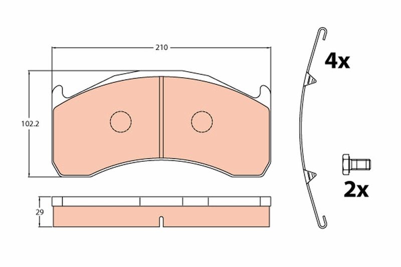 TRW GDB5089 Brake Pad Set, disc brake