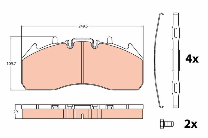 TRW GDB5096 Brake Pad Set, disc brake