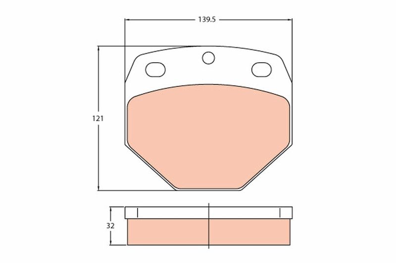 TRW GDB5097 Brake Pad Set, disc brake