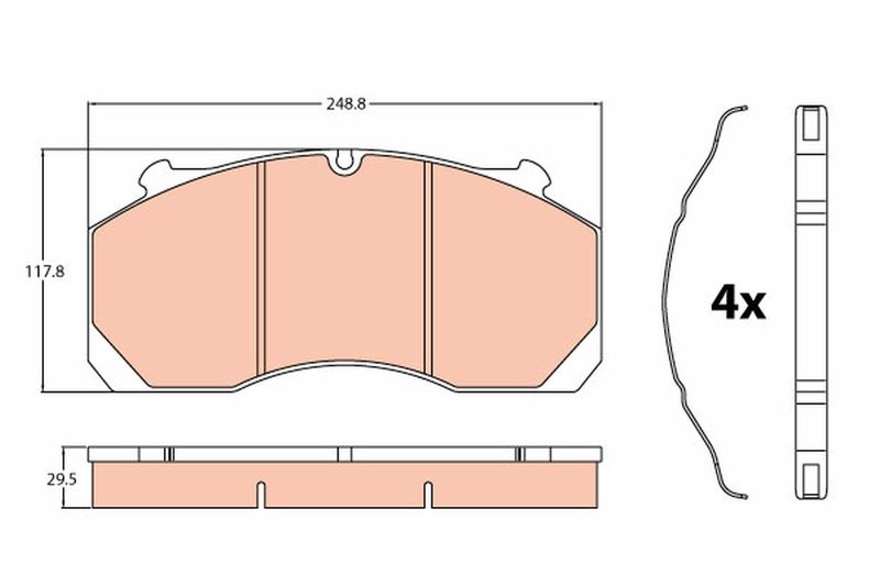 TRW GDB5099 Brake Pad Set, disc brake