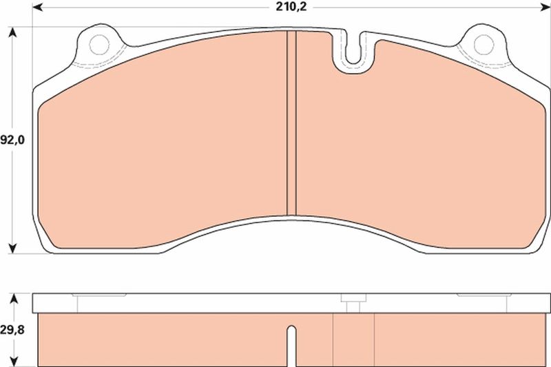 TRW GDB5100 Brake Pad Set, disc brake