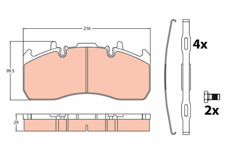 TRW GDB5102 Brake Pad Set, disc brake