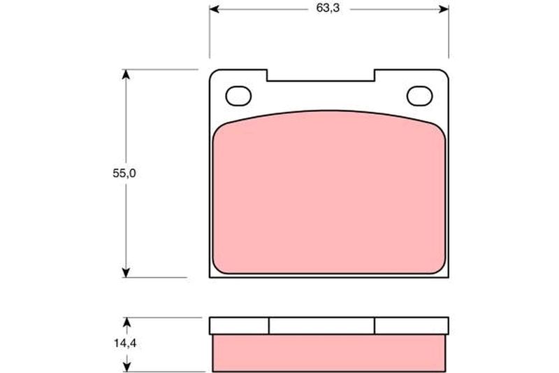 TRW GDB533 Brake Pad Set, disc brake