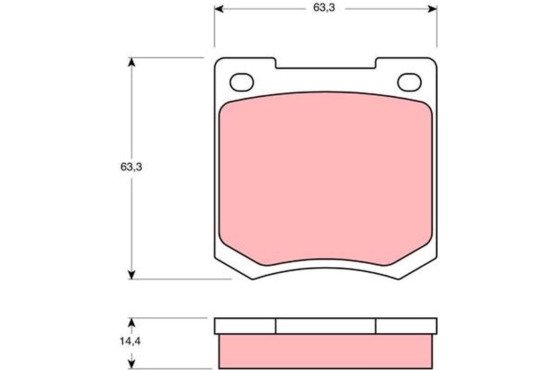 TRW GDB535 Brake Pad Set, disc brake