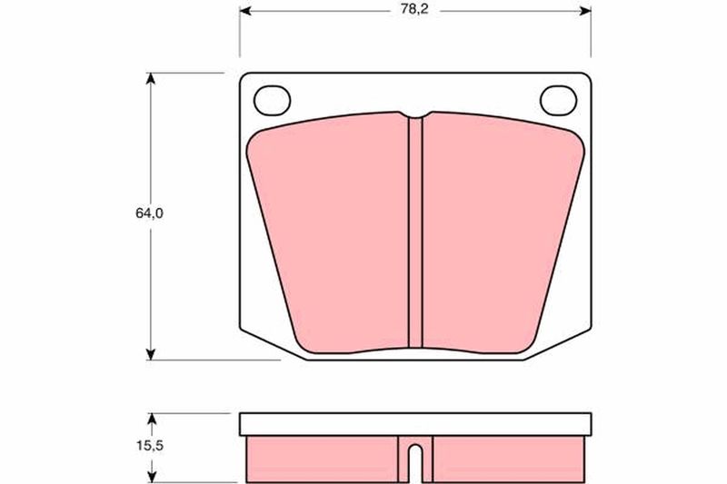 TRW GDB541 Brake Pad Set, disc brake