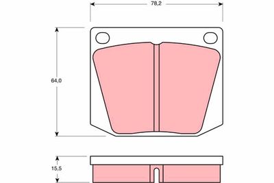 Brake Pad Set, disc brake TRW GDB541