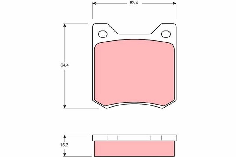 TRW GDB550 Brake Pad Set, disc brake