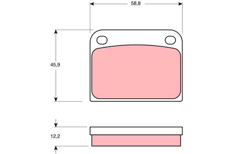 TRW GDB594 Brake Pad Set, disc brake