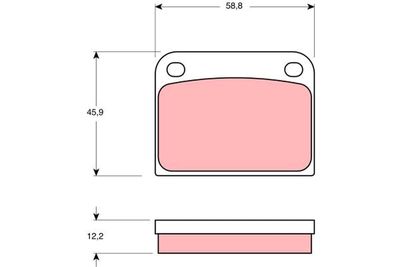 Brake Pad Set, disc brake TRW GDB594