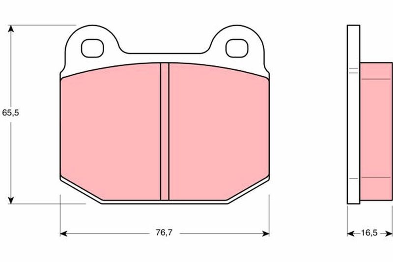 TRW GDB611 Brake Pad Set, disc brake