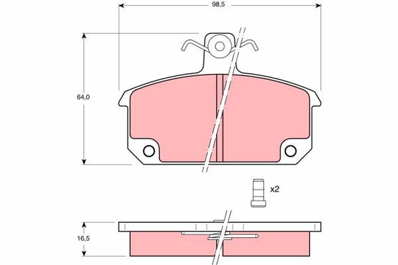 TRW GDB632 Brake Pad Set, disc brake