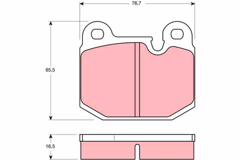 TRW GDB654 Brake Pad Set, disc brake