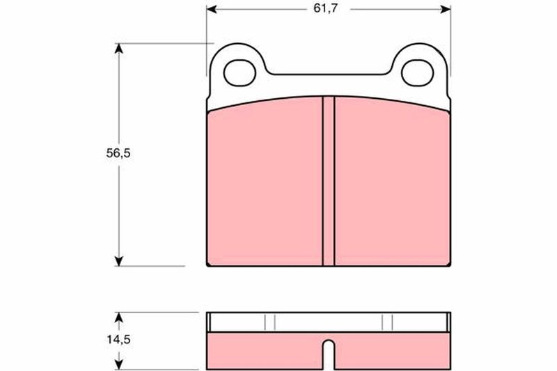TRW GDB656 Brake Pad Set, disc brake