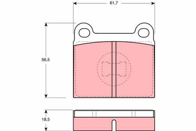 Brake Pad Set, disc brake TRW GDB663