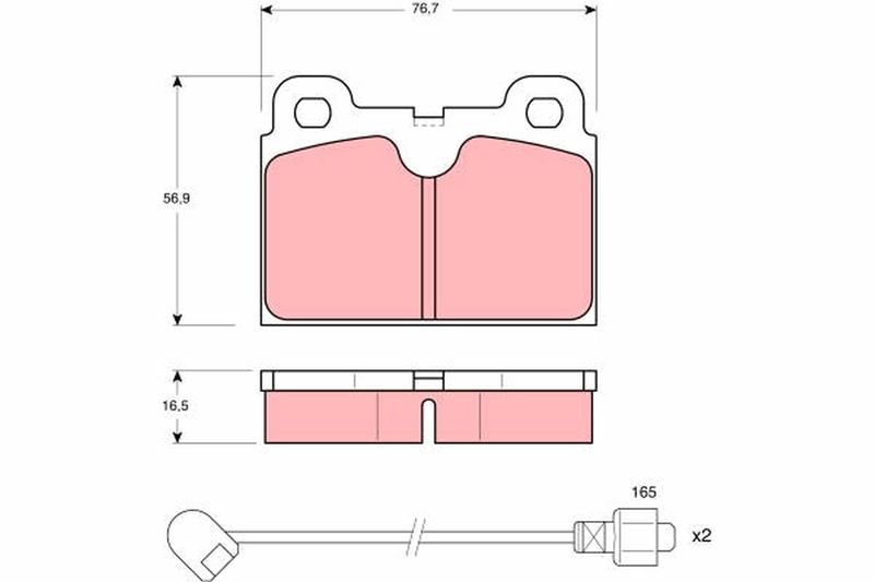 TRW GDB680 Brake Pad Set, disc brake
