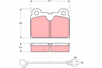 Brake Pad Set, disc brake TRW GDB680