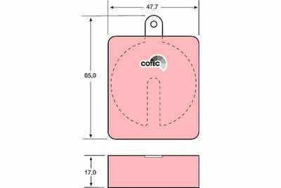 Brake Pad Set, disc brake TRW GDB704