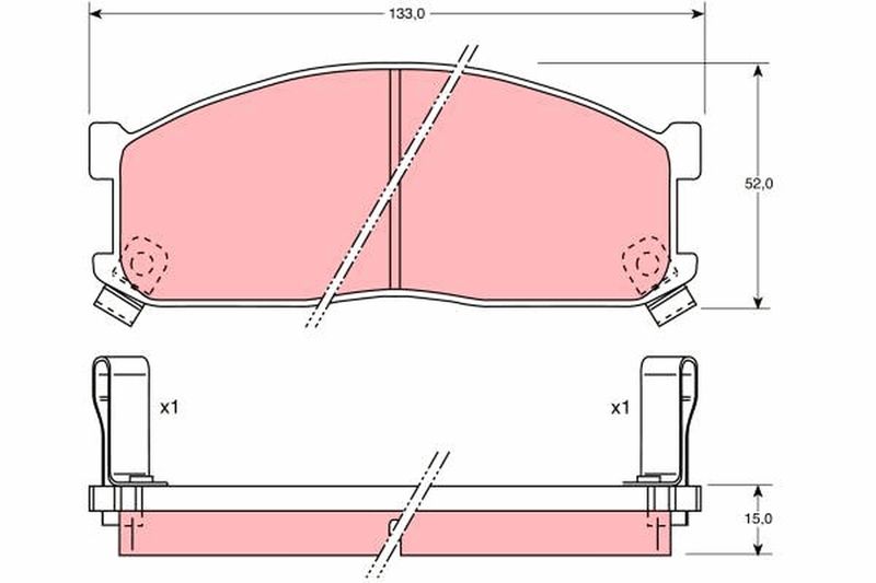 TRW GDB737 Brake Pad Set, disc brake