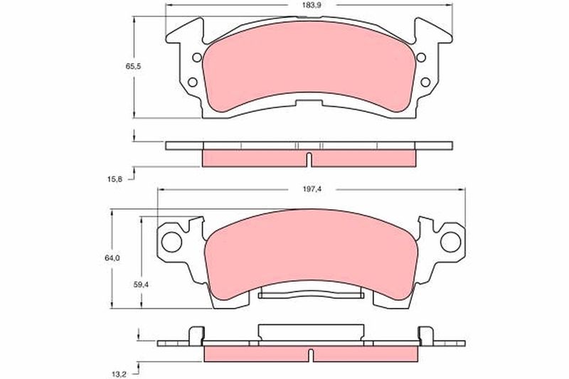 TRW GDB742 Brake Pad Set, disc brake