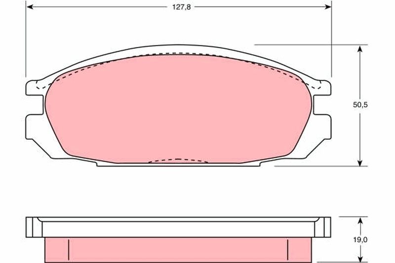 TRW GDB745 Brake Pad Set, disc brake