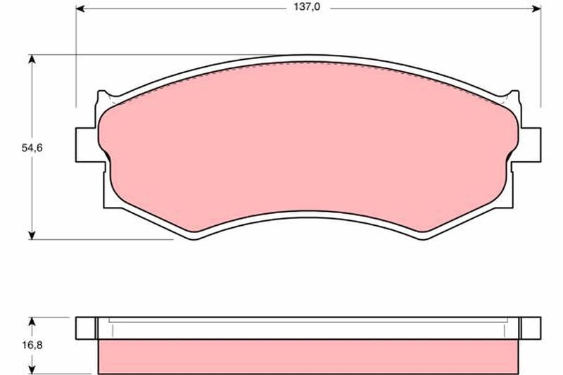 TRW GDB765 Brake Pad Set, disc brake