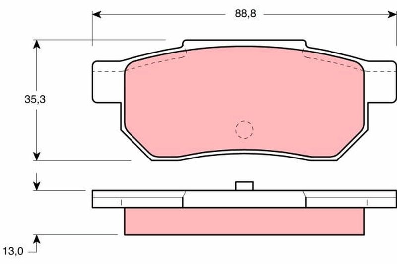 TRW GDB775 Brake Pad Set, disc brake