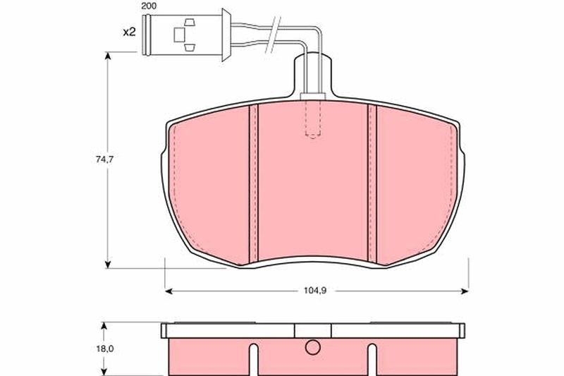 TRW GDB779 Brake Pad Set, disc brake