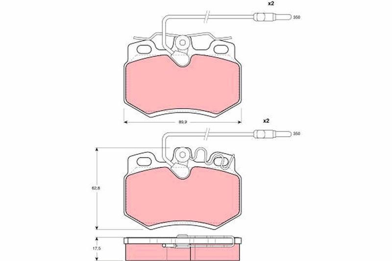 TRW GDB790 Brake Pad Set, disc brake