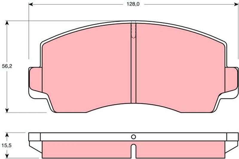 TRW GDB828 Brake Pad Set, disc brake