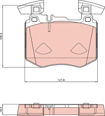 Brake Pad Set, disc brake TRW GDB8310