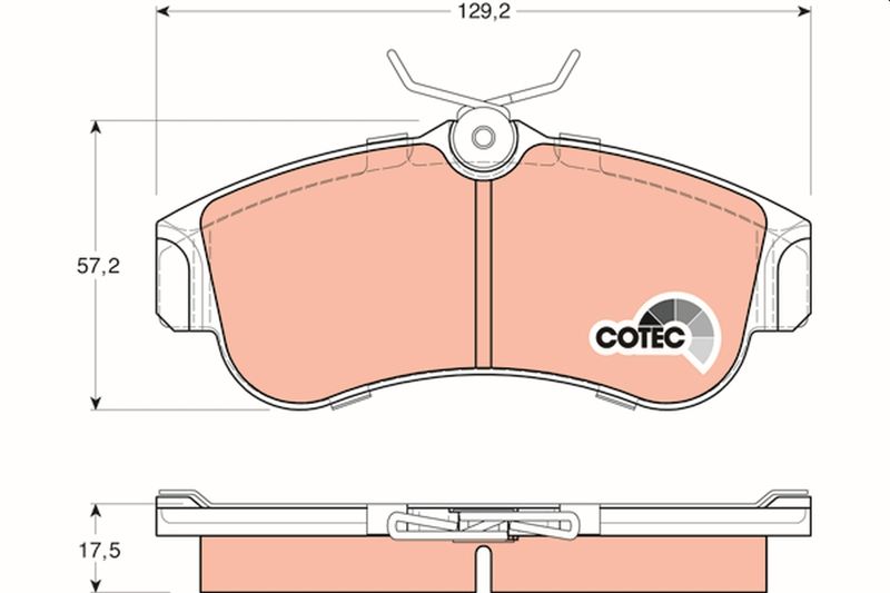 TRW GDB848 Brake Pad Set, disc brake