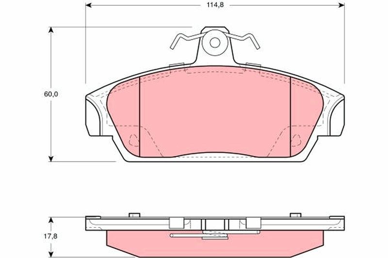 TRW GDB859 Brake Pad Set, disc brake