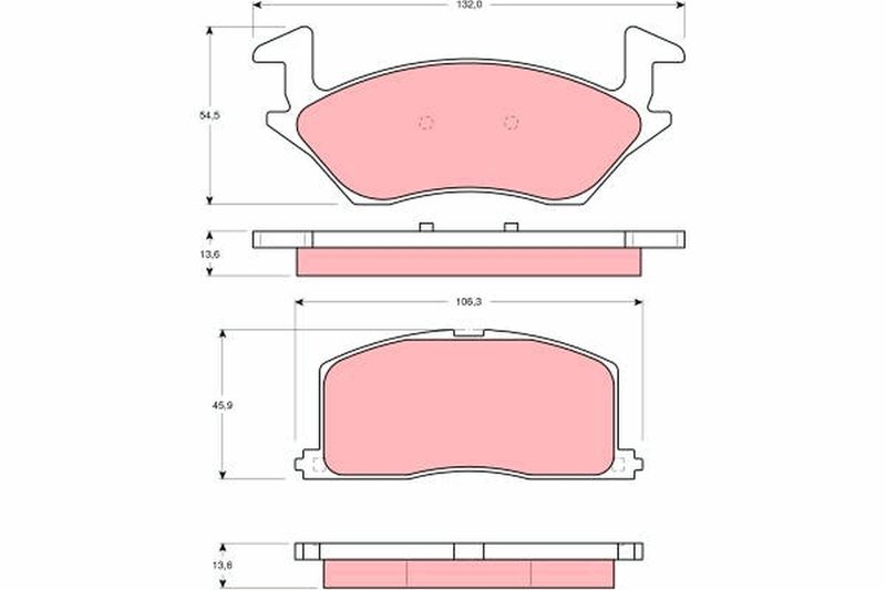 TRW GDB878 Brake Pad Set, disc brake