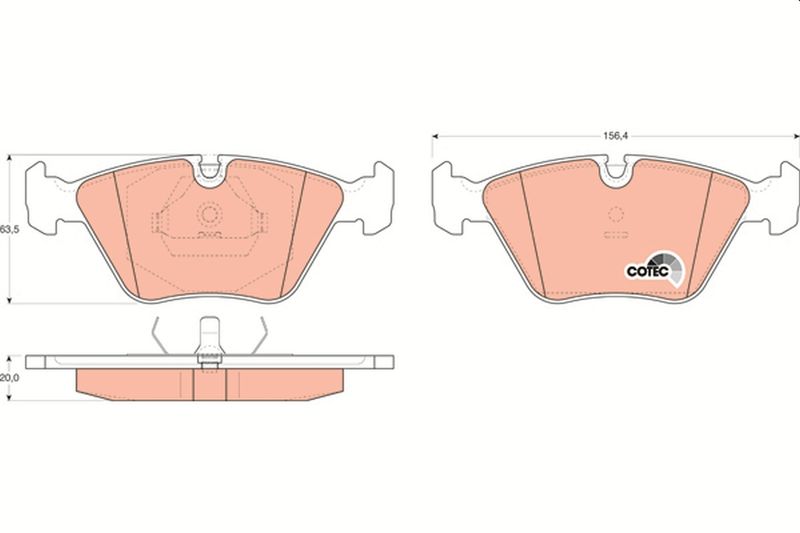 TRW GDB916 Brake Pad Set, disc brake