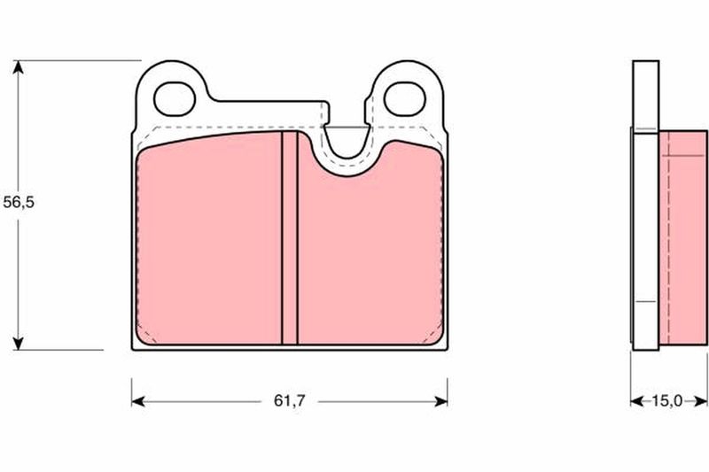 TRW GDB919 Brake Pad Set, disc brake
