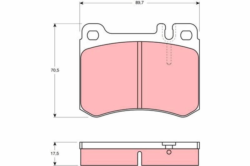 TRW GDB929 Brake Pad Set, disc brake