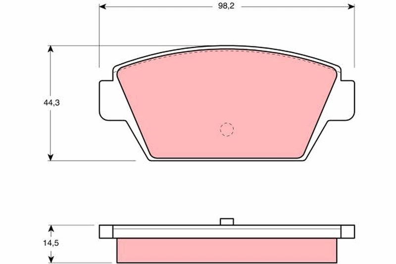 TRW GDB945 Brake Pad Set, disc brake