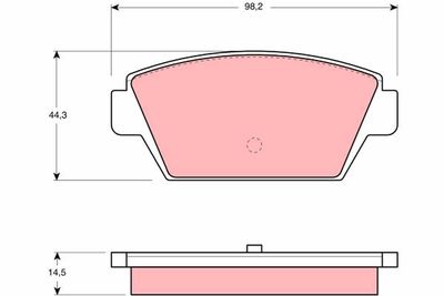 Brake Pad Set, disc brake TRW GDB945