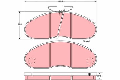 Brake Pad Set, disc brake TRW GDB948