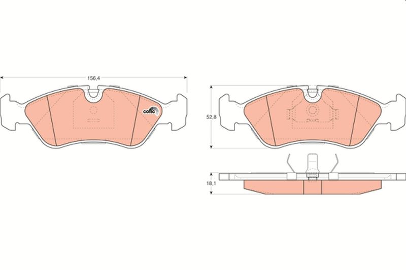 TRW GDB951 Brake Pad Set, disc brake