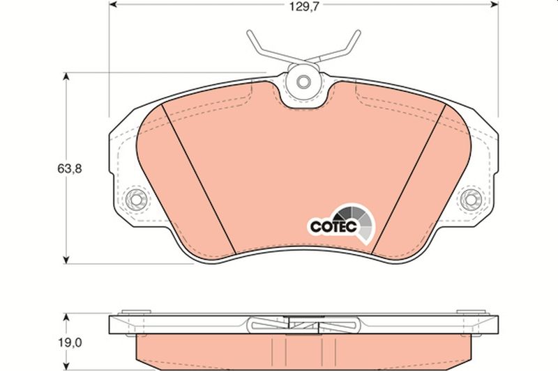 TRW GDB957 Brake Pad Set, disc brake