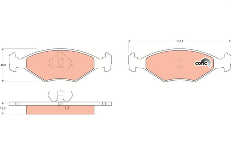 TRW GDB958 Brake Pad Set, disc brake